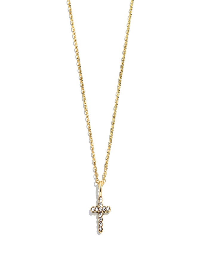 BaubleBar Cross Jewelry Gift Set, Necklace & Earrings Set, Fashion Jewelry for Women, Wrapped in a Gift Box, Perfect for Birthday, Christmas, Valentine's Day - Image 4